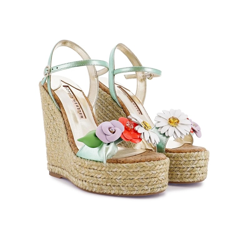 sophia webster sandales Sandales Compensées Wildflower Détails : Bi...