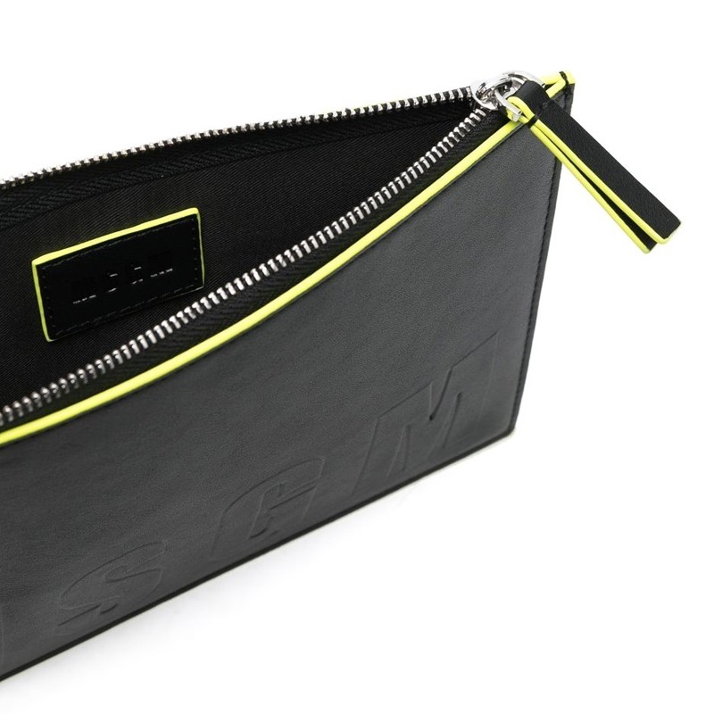 msgm sacs pochettes Pochette pouch Matières: Cuir -Couleurs: Noi
