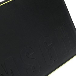msgm sacs pochettes Pochette pouch Matières: Cuir -Couleurs: Noi