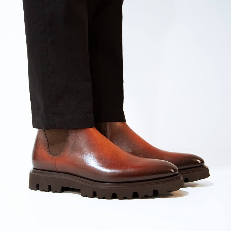 santoni boots et bottillons Boots 17807 Détails : Élastique -Semell...