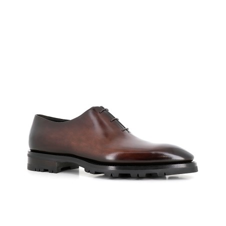 Chaussure Richelieu Santoni En Daim Marron - Pointure 39,5 EU (6 US) - Occasion Bon État