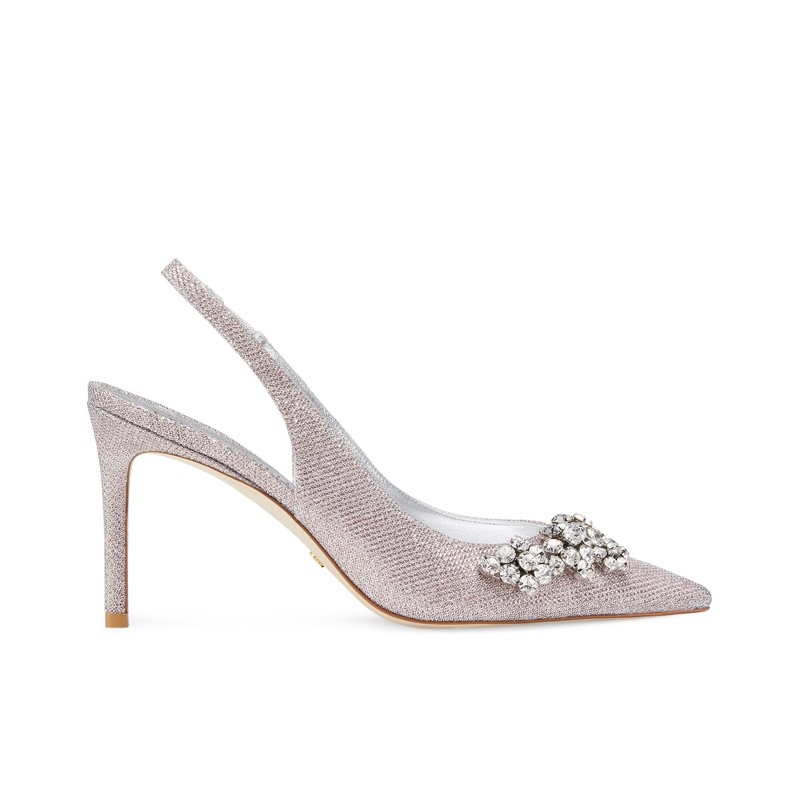 stuart weitzman escarpins Escarpins Slingback Crystal Détails : Bij...