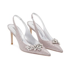 stuart weitzman escarpins Escarpins Slingback Crystal Détails : Bij...