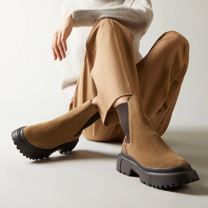 hogan boots & bottines Boots Chelsea Détails : Élastique -Semelles:...