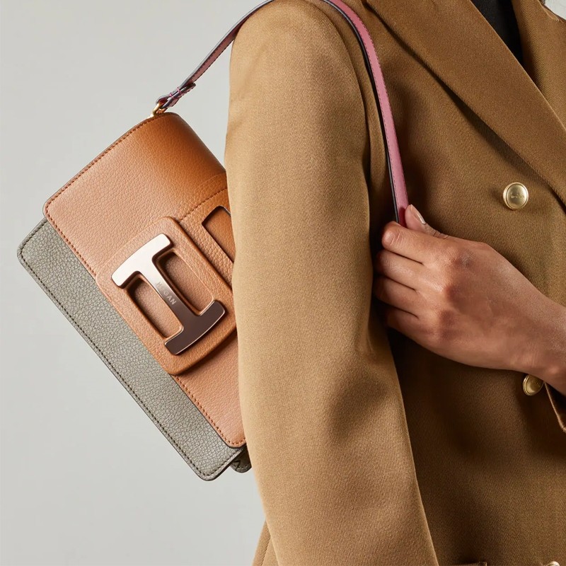 hogan sacs à main Sac Tracolla Matières: Cuir -Couleurs: Marron -Co...