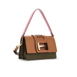 hogan sacs à main Sac Tracolla Matières: Cuir -Couleurs: Marron -Co...