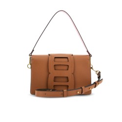 hogan sacs à main Sac Tracolla Matières: Cuir -Couleurs: Marron -Co...