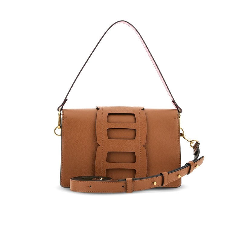 hogan sacs à main Sac Tracolla Matières: Cuir -Couleurs: Marron -Co...