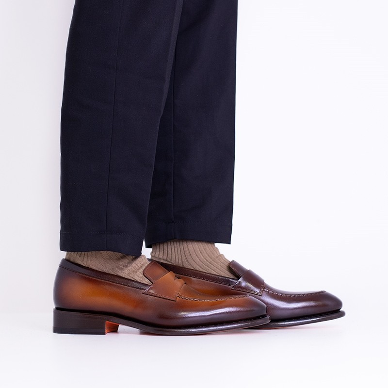 santoni mocassins et slip-on Mocassins 18740 Semelles: Cuir -Matièr...