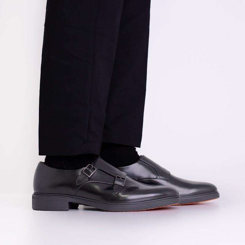 santoni chaussures à boucles Double-Boucles Easy Semelles: Gomme -M...