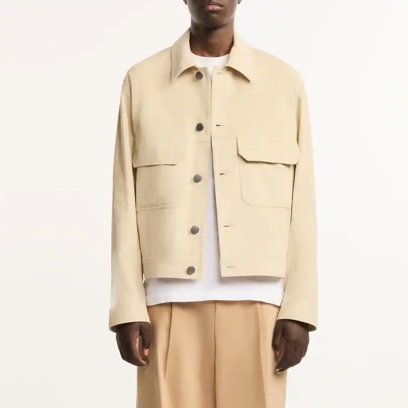 hogan manteaux & vestes Chemise Jacket Matières: Coton -Couleurs: Beig