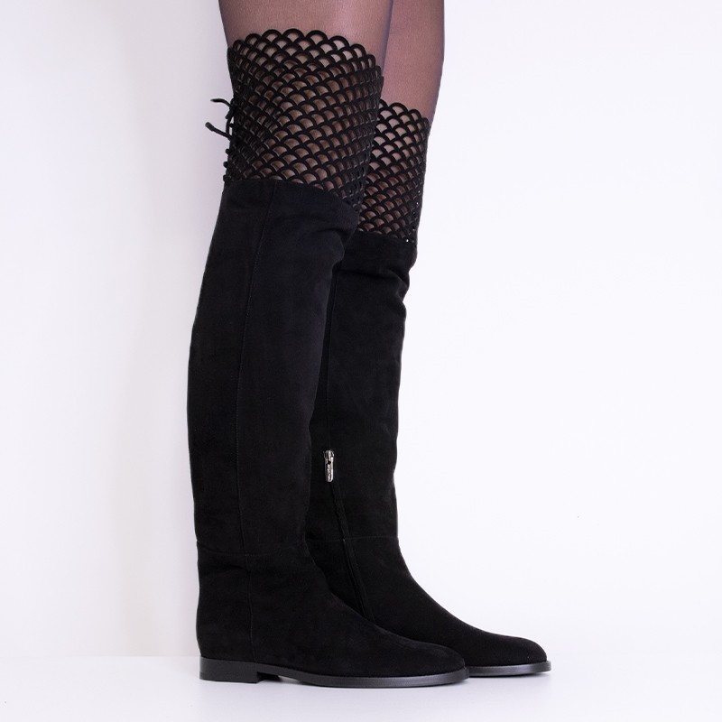 sergio rossi bottes et cuissardes Cuissardes Over Mermaid Semelles:...
