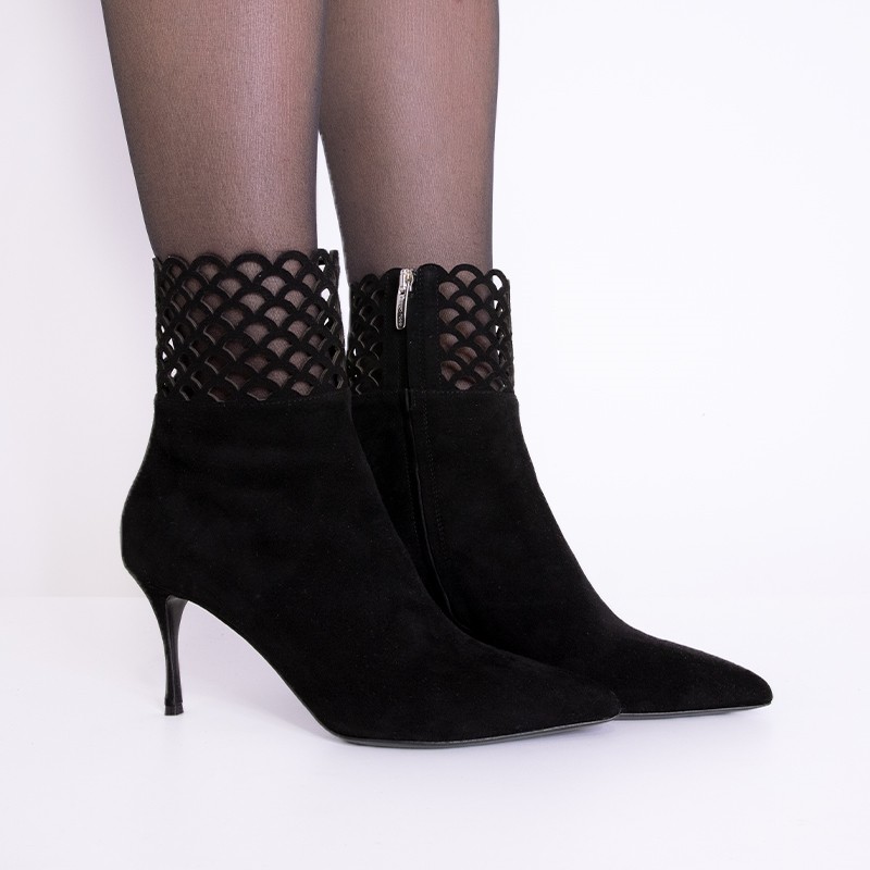 sergio rossi boots & bottines Boots Cage T75 Mermaid Semelles: Cuir...