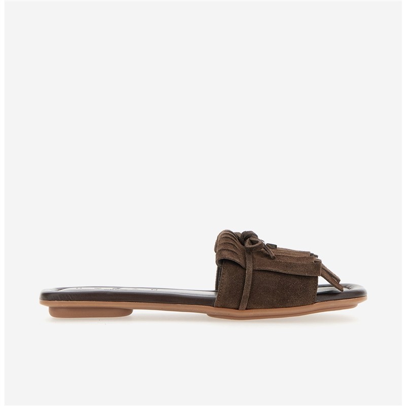 hogan sandales Mules H685 Détails : Bijoux -Détails : Franges -Déta...