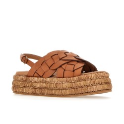 Sandales Compensées Tressées