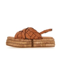Sandales Compensées Tressées