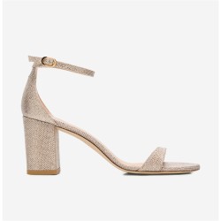 stuart weitzman sandales Sandales Nudist Block Semelles: Cuir -Talo...