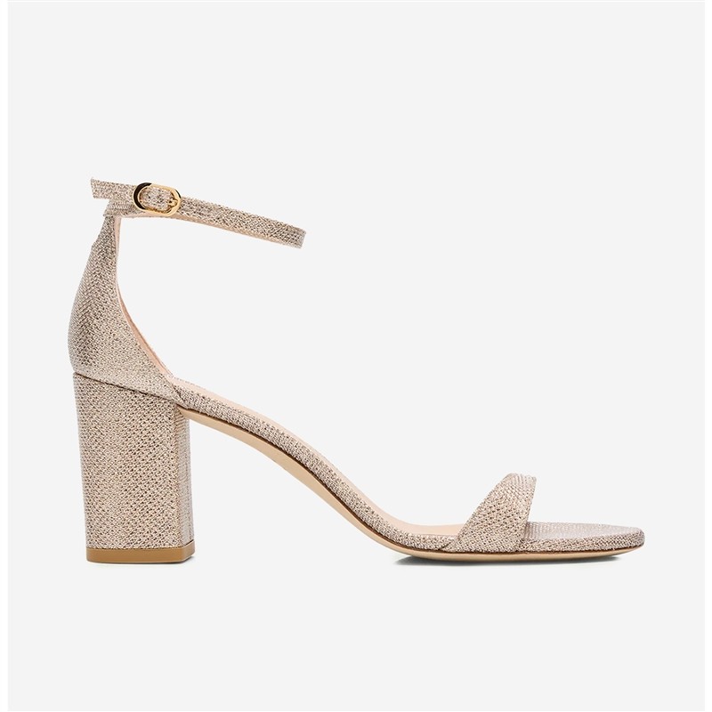 stuart weitzman sandales Sandales Nudist Block Semelles: Cuir -Talo...