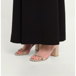 stuart weitzman sandales Sandales Nudist Block Semelles: Cuir -Talo...