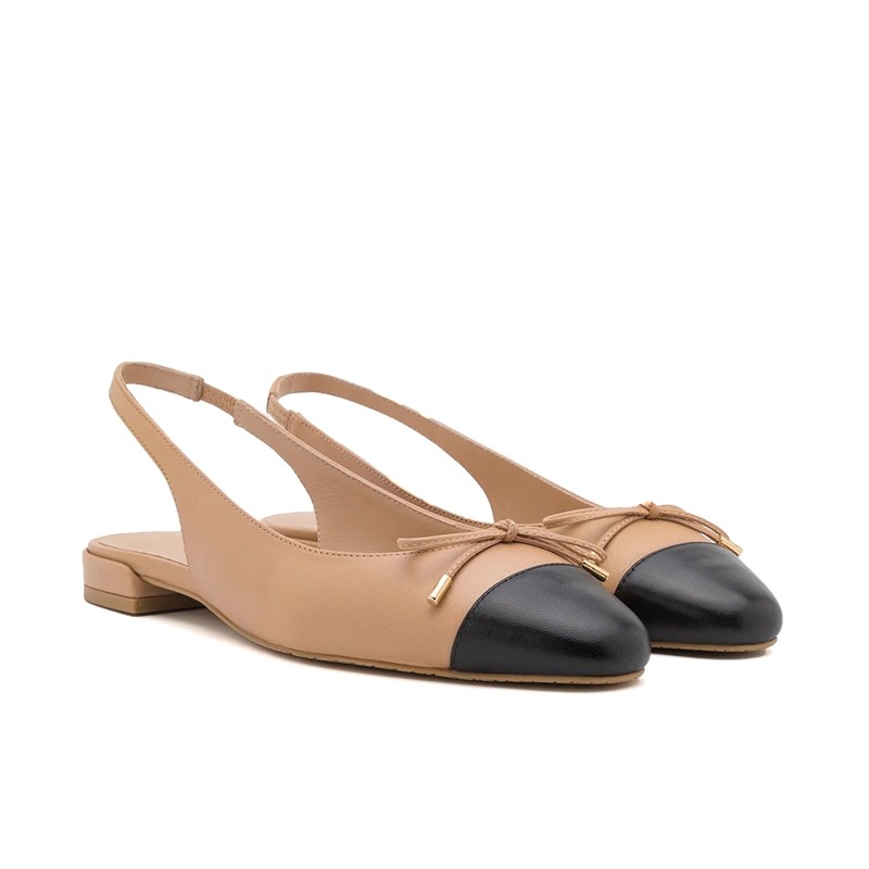 stuart weitzman ballerines Slingbacks flat sleekbow Semelles: Gomme...