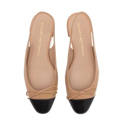 Slingbacks flat sleekbow