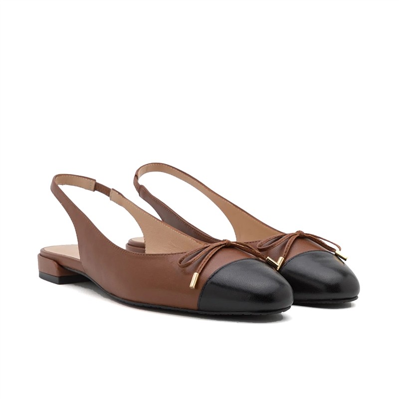 stuart weitzman ballerines Slingbacks flat sleekbow Semelles: Gomme...