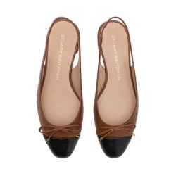 stuart weitzman ballerines Slingbacks flat sleekbow Semelles: Gomme...