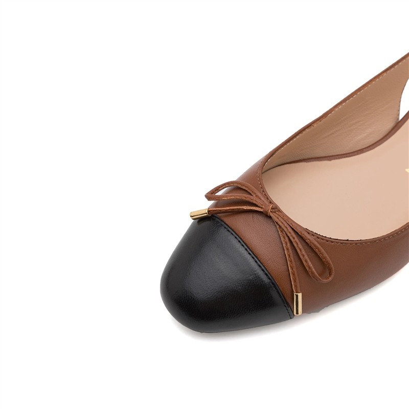 stuart weitzman ballerines Slingbacks flat sleekbow Semelles: Gomme...