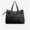 TM BRIEFCASE - CUIR GRAINÉ, LOGO