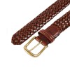 CEINTURE C&J - CUIR TRESSÉ ET BO