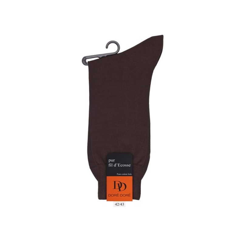 doré doré chaussettes Chaussettes en maille unie Couleurs: Marro