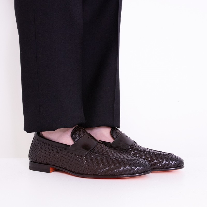 santoni mocassins et slip-on Mocassins Clooney Détails : Tressées -...