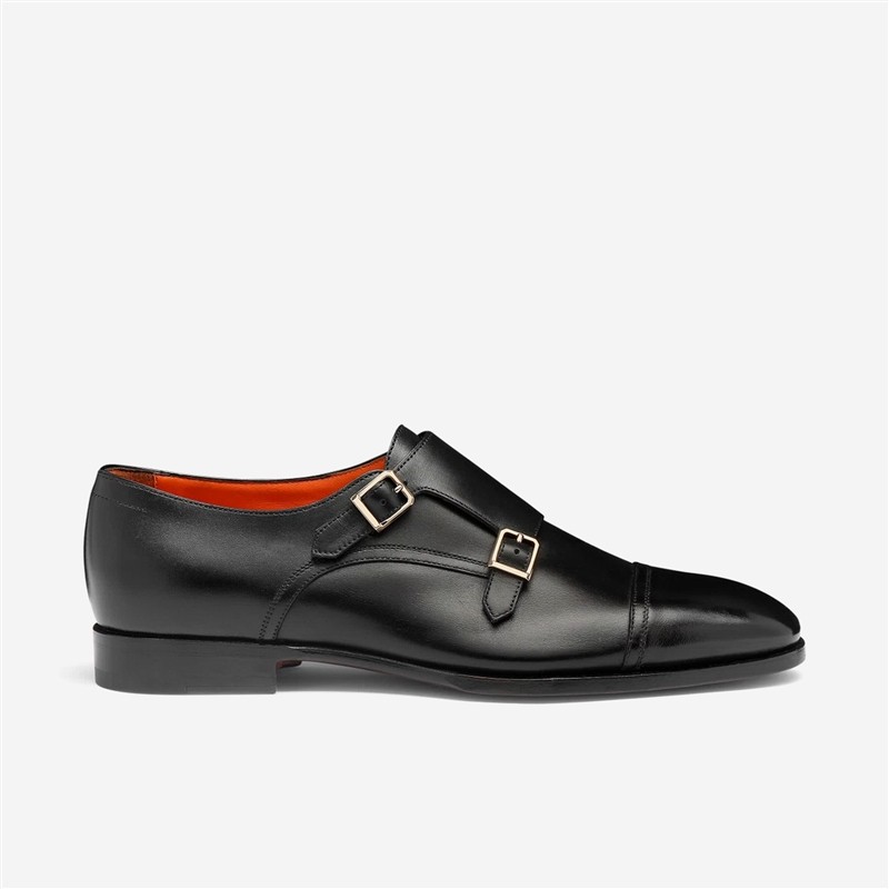 santoni chaussures à boucles Double-boucles 19027 Semelles: Cuir -M...