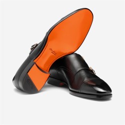 santoni chaussures à boucles Double-boucles 19027 Semelles: Cuir -M...