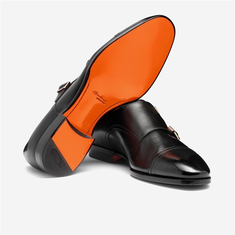 santoni chaussures à boucles Double-boucles 19027 Semelles: Cuir -M... santoni chaussures à boucles Double-boucles 19027 Semelles: Cuir -M...