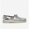DOCKSIDES W - CUIR - ARGENT