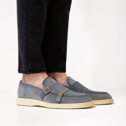 santoni chaussures à boucles Double-boucles Detroit Semelles: Gomme...