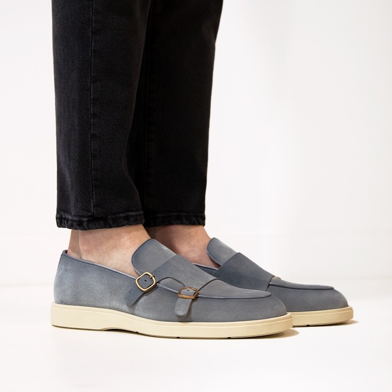 santoni chaussures à boucles Double-boucles Detroit Semelles: Gomme...