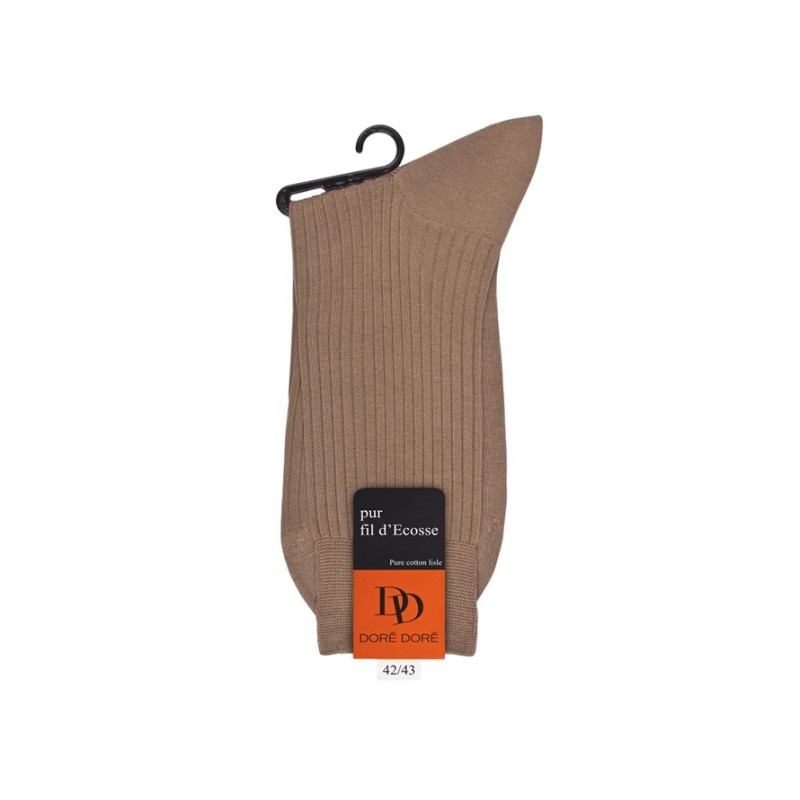 doré doré chaussettes Chaussettes côtelées Couleurs: Beig