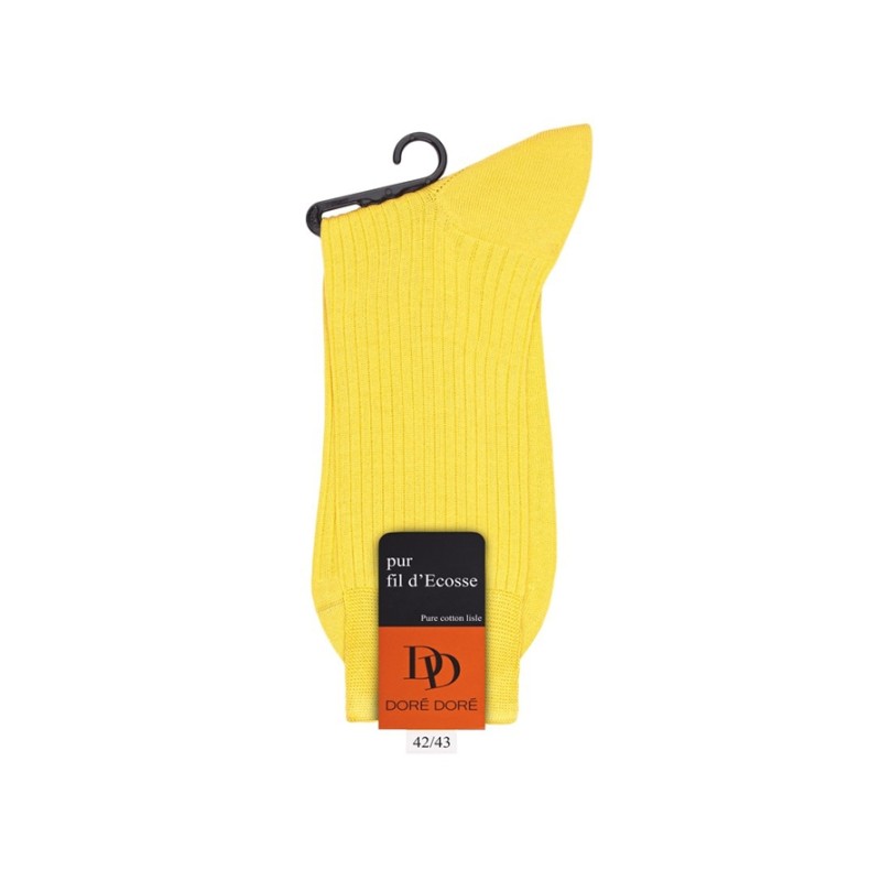 doré doré chaussettes Chaussettes côtelées Couleurs: Jaun