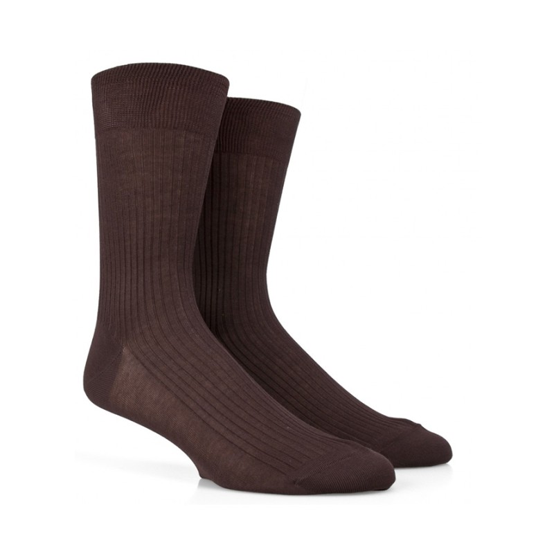 doré doré chaussettes Chaussettes côtelées Couleurs: Marro