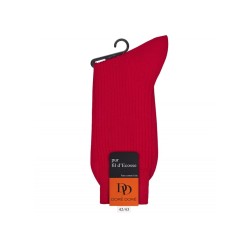 doré doré chaussettes Chaussettes côtelées Couleurs: Roug