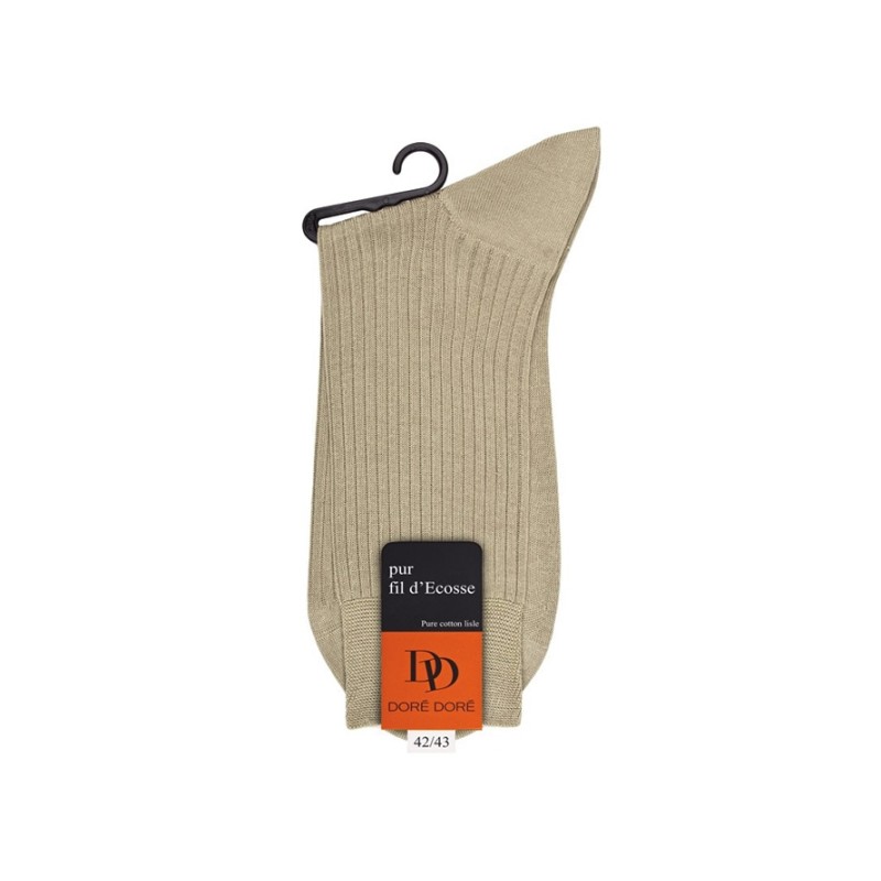 doré doré chaussettes Chaussettes côtelées Couleurs: Beig
