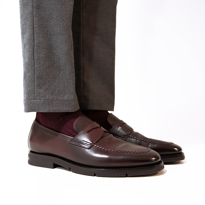santoni mocassins et slip-on mocassins carlosi patt Semelles: Gomme...