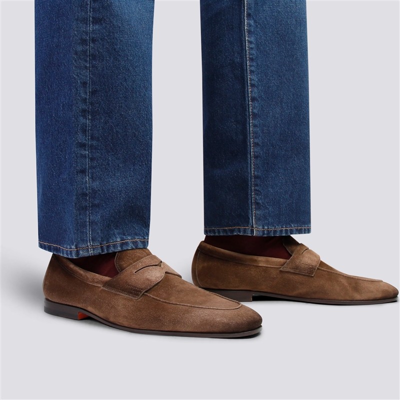 santoni mocassins et slip-on mocassins carlosi patt Semelles: Cuir ...