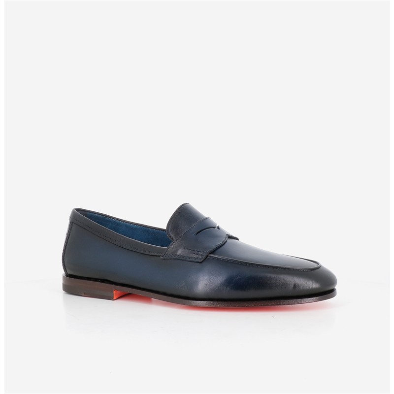 santoni mocassins et slip-on mocassins carlosi patt Semelles: Cuir ...