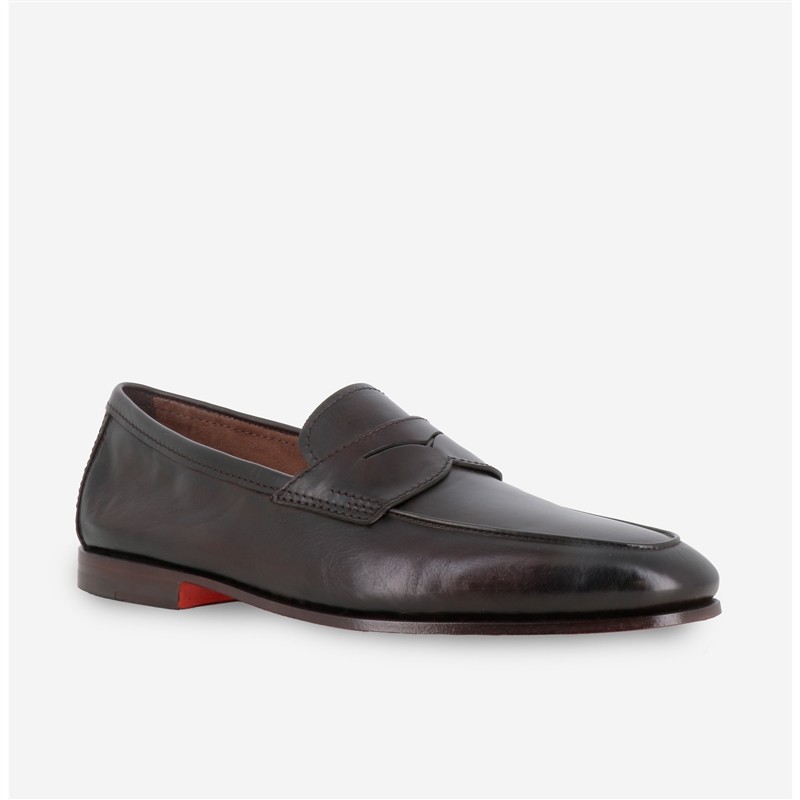 santoni mocassins et slip-on mocassins carlosi patt Semelles: Cuir ...