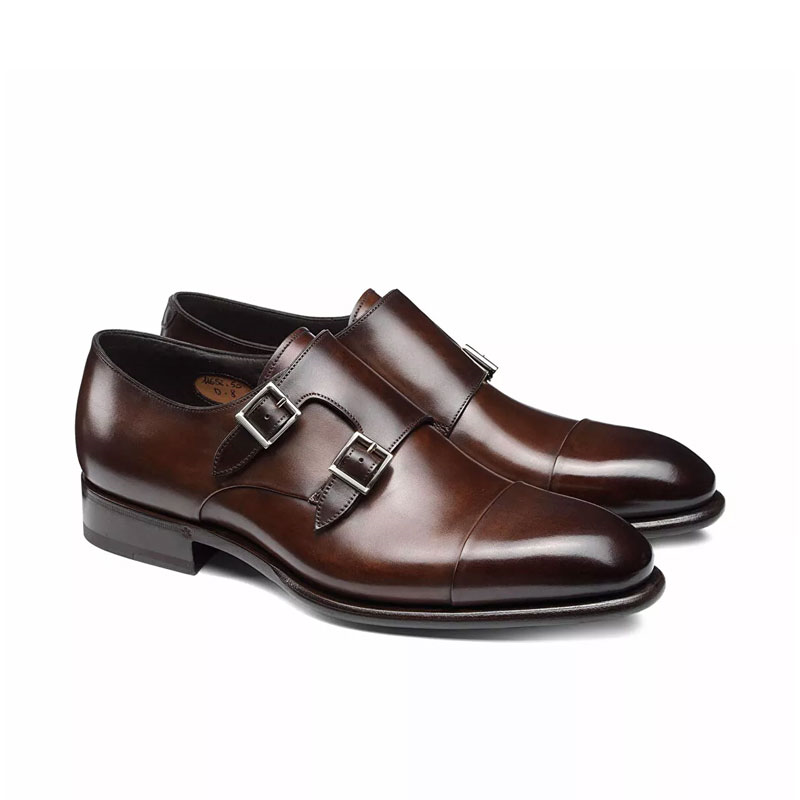 santoni chaussures à boucles Double-boucles Carter Semelles: Cuir -...