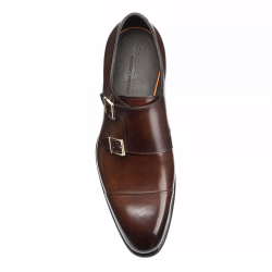santoni chaussures à boucles Double-boucles Carter Semelles: Cuir -...