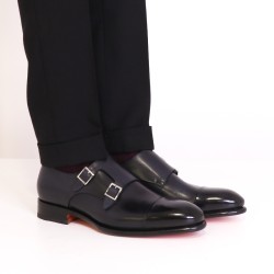 santoni chaussures à boucles Double-boucle Carter Semelles: Cuir -M...
